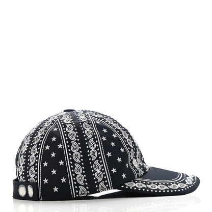 Hermes Cotton Serena Bandana Cap 56 Marine 6 of 9