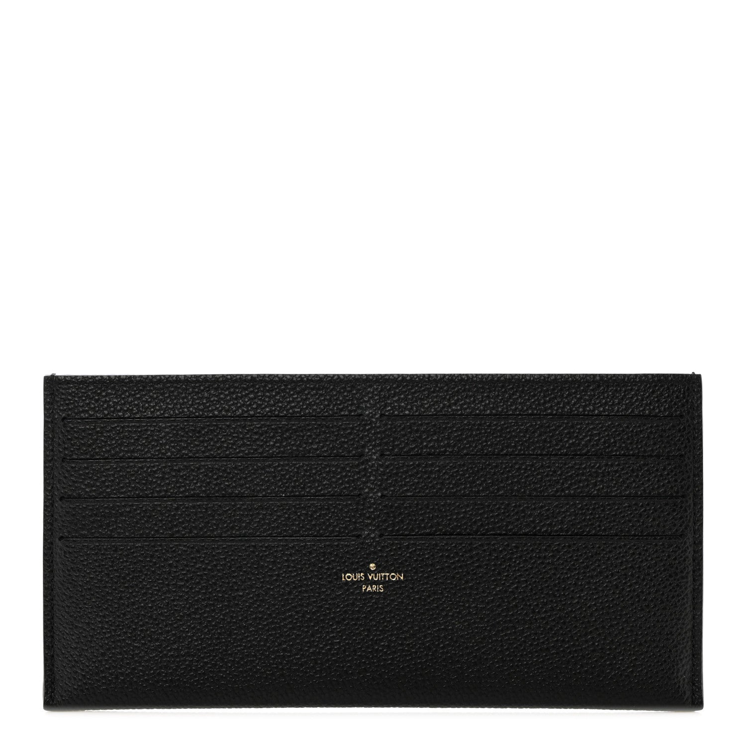 Louis Vuitton Calfskin Felicie Chain Wallet Card Holder Insert Black 1 of 6