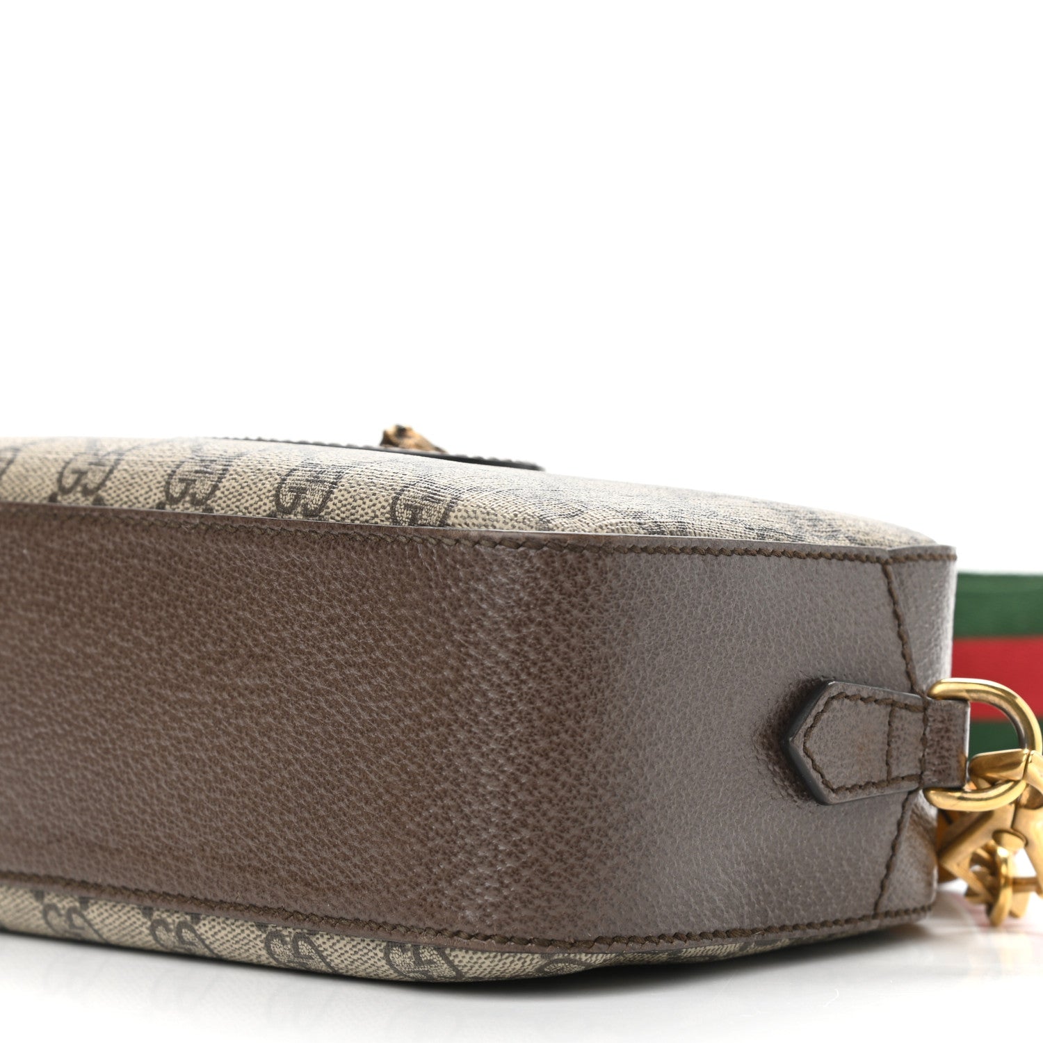 Gucci GG Supreme Monogram Web Neo Vintage Shoulder Bag Beige New Acero Crop 10 of 11