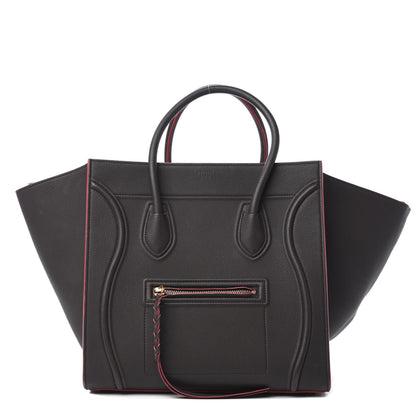 Celine Baby Grained Calfskin Medium Phantom Luggage Dark Taupe 1 of 12