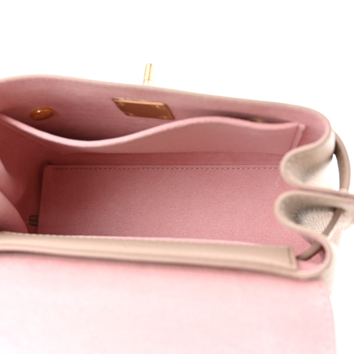 Louis Vuitton Soft Calfskin Mini Lockme Ever Greige 5 of 8