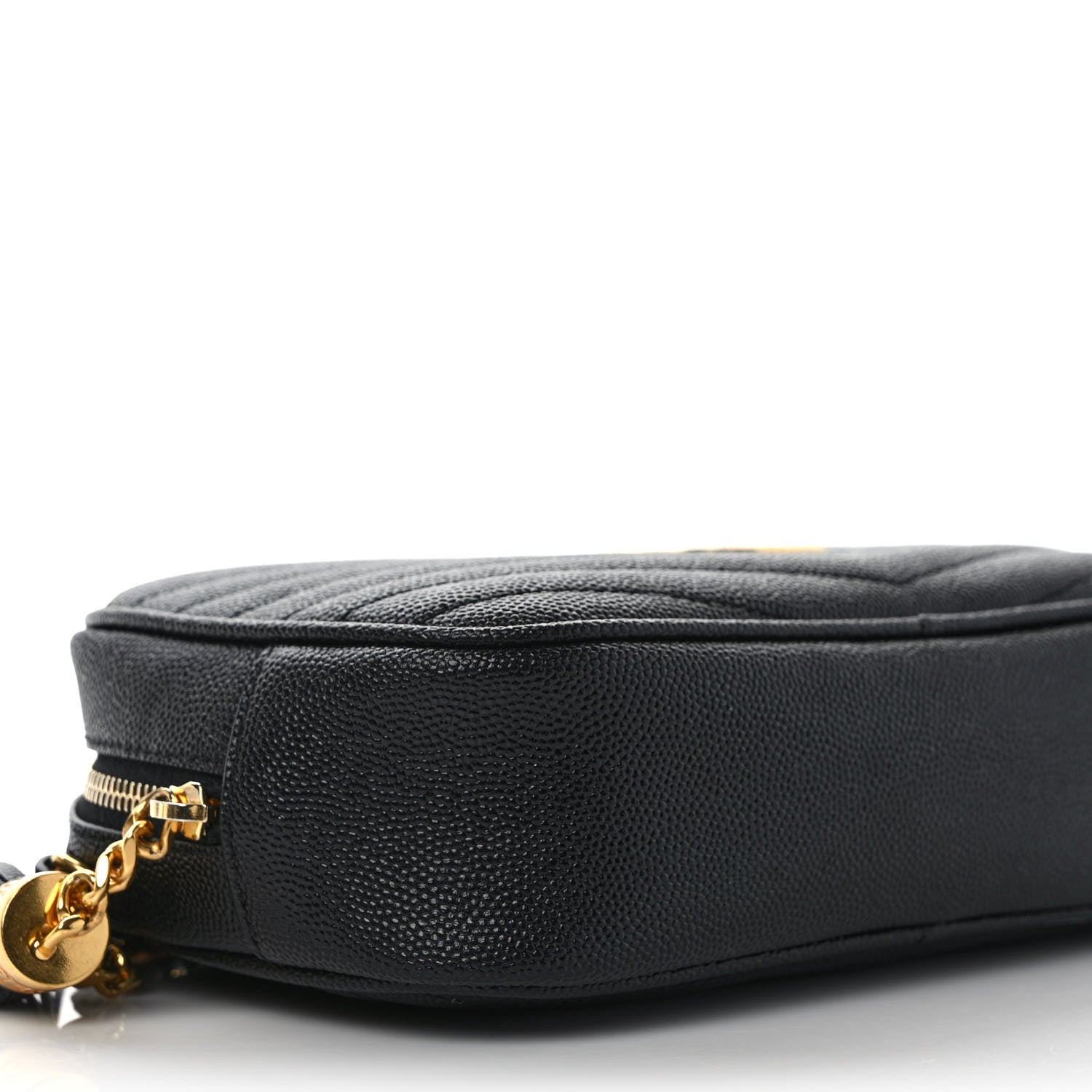 Saint Laurent Grain De Poudre Matelasse Monogram Mini Lou Camera Bag Black 5 of 10