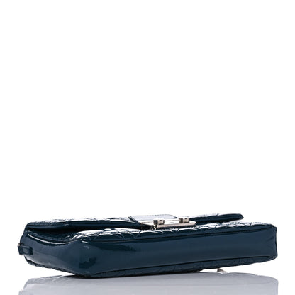 Christian Dior Patent Cannage New Lock Pouch Navy Blue 4 of 10