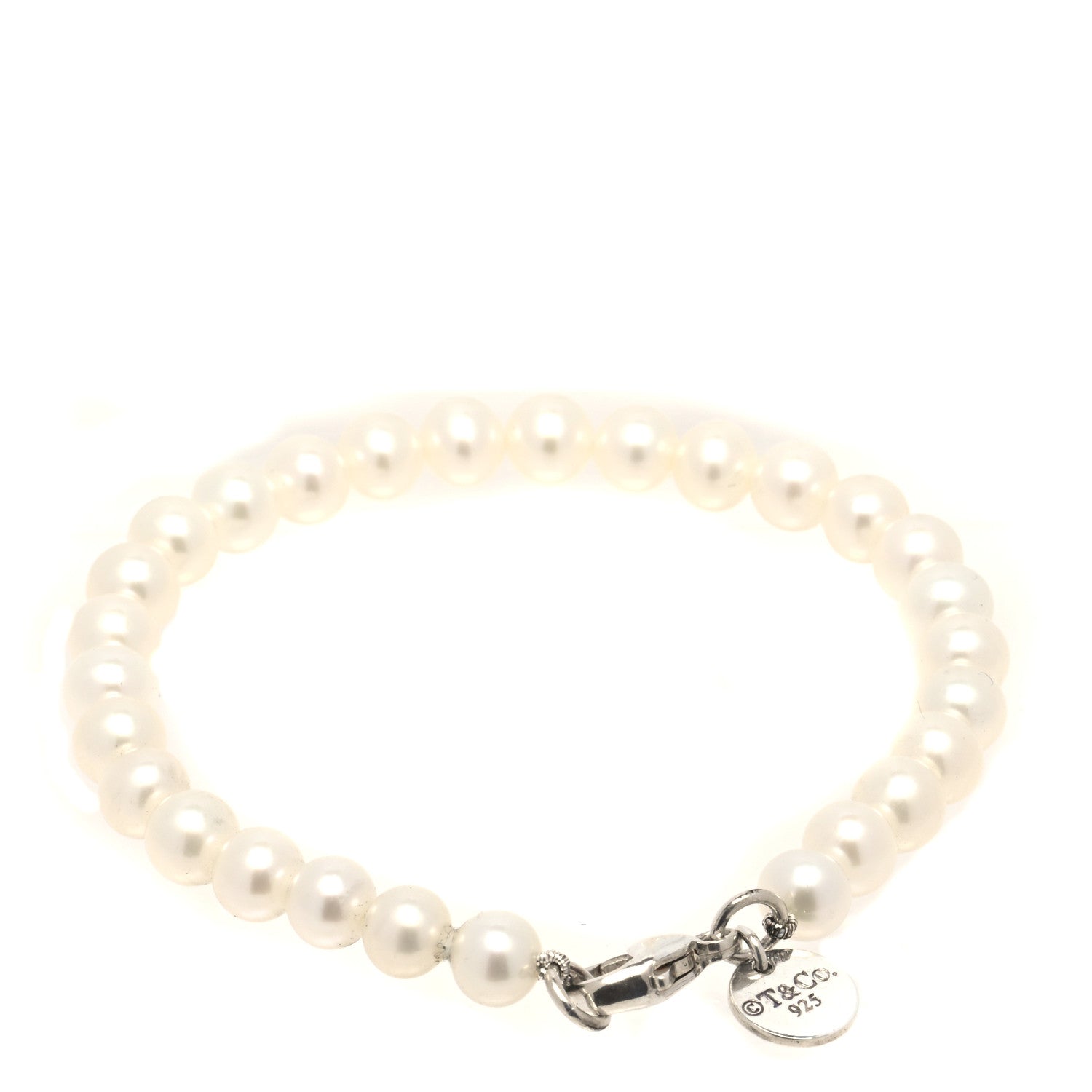 Tiffany Sterling Silver Pearl Ziegfeld Bracelet 2 of 4