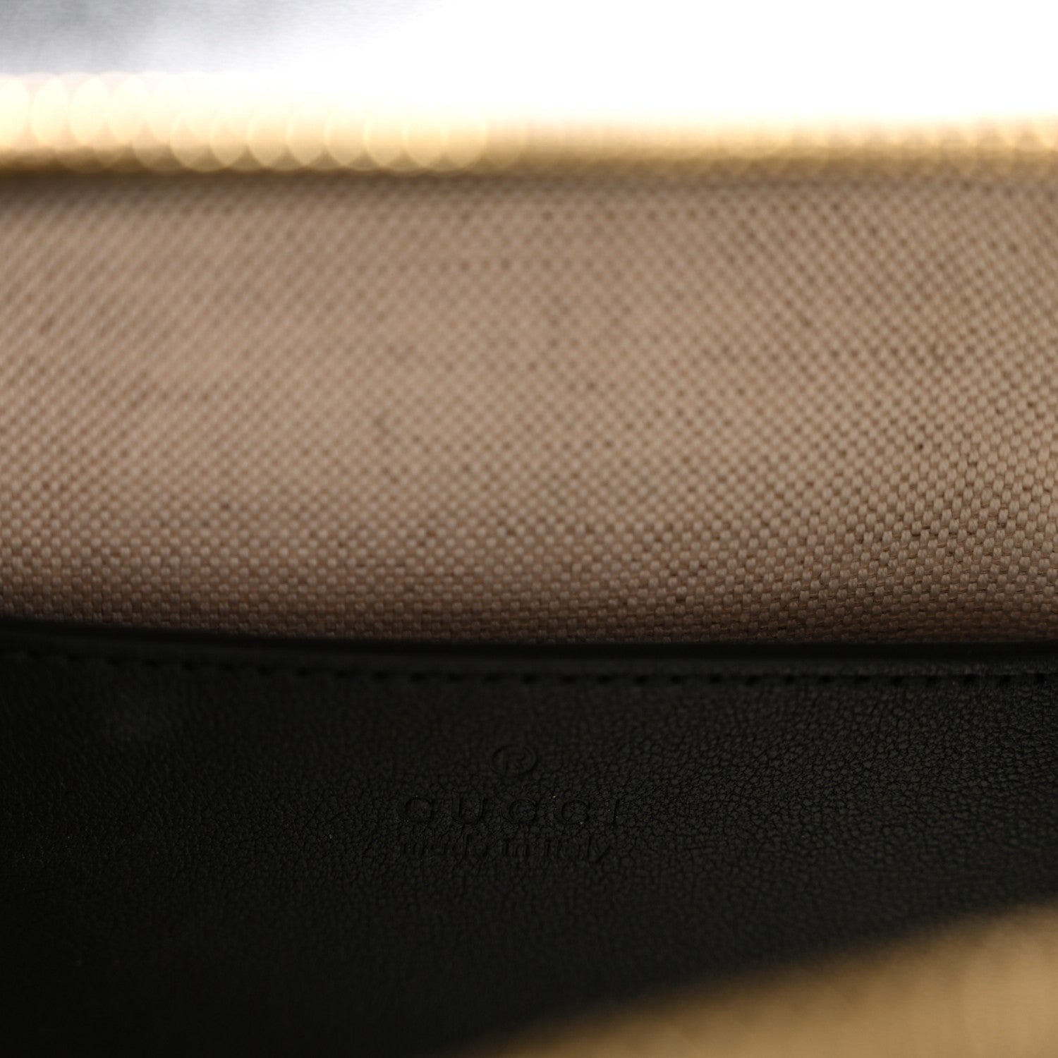 Gucci Sakai Be Green Calfskin Diagonal Stitched Blondie Top Handle Bag Black 6 of 14