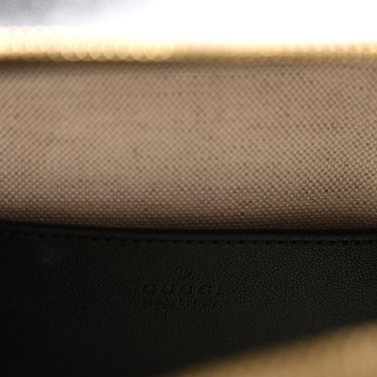 Gucci Sakai Be Green Calfskin Diagonal Stitched Blondie Top Handle Bag Black 6 of 14