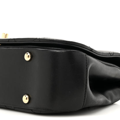Chanel Lambskin Small Carry Chic Flap Black 9 of 14