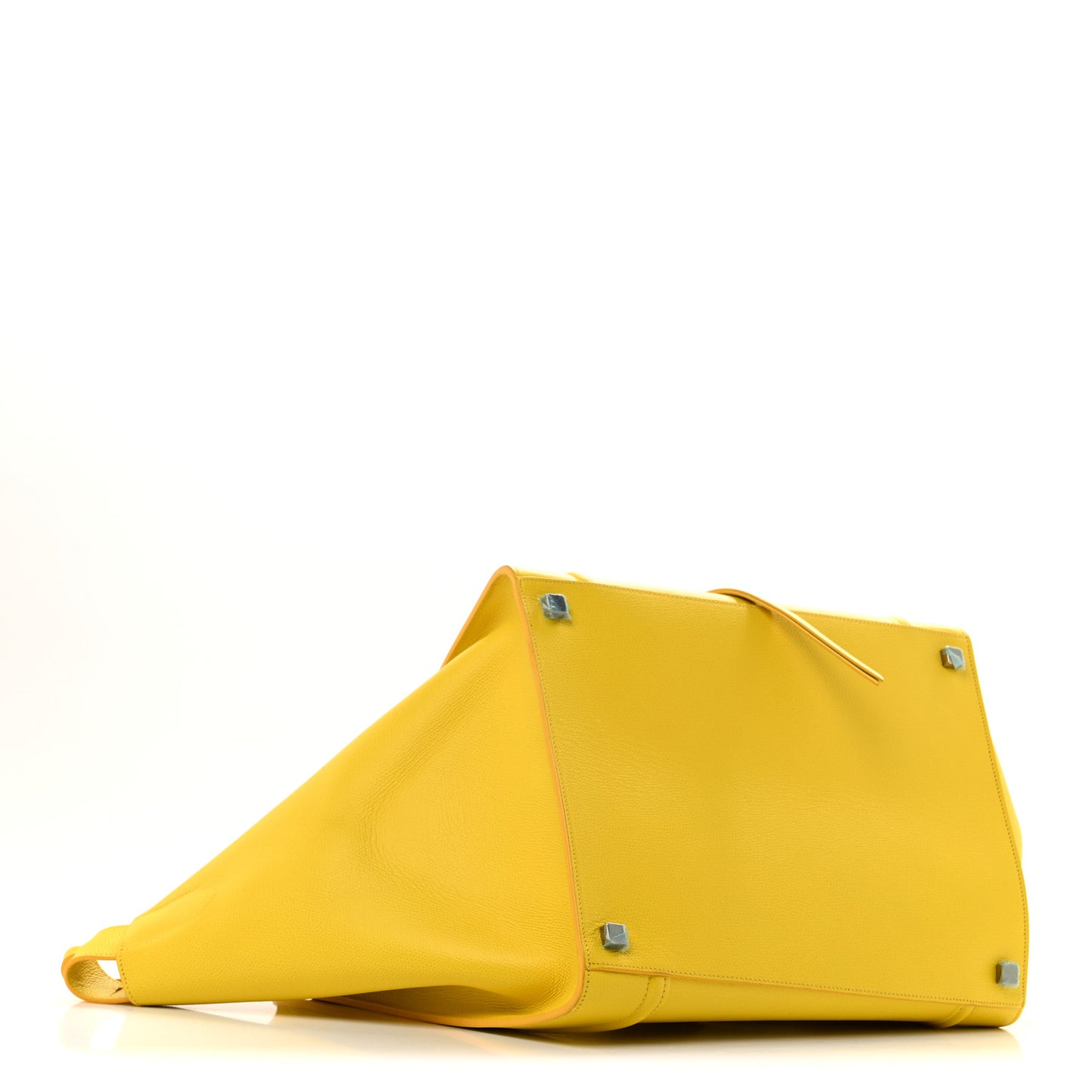 Baby Grained Calfskin Medium Phantom Luggage Yellow