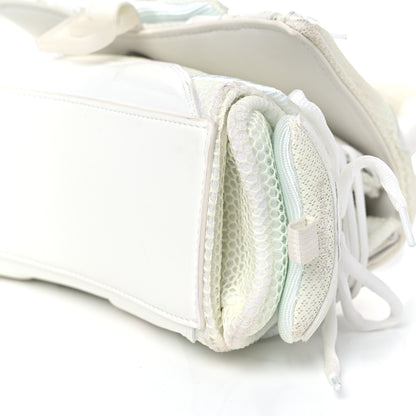Balenciaga Faux Calfskin Fabric Glow In The Dark Small Sneakerhead Top Handle Bag White 9 of 12