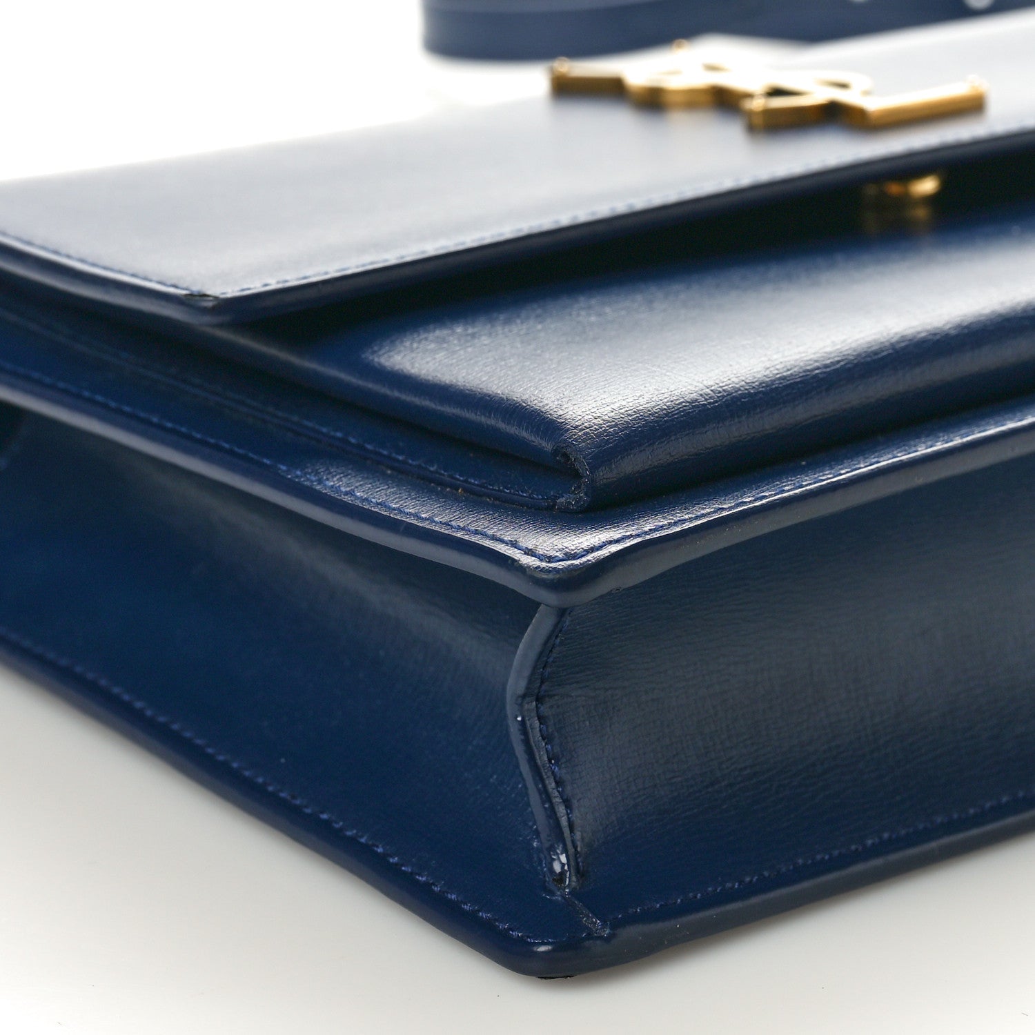 Saint Laurent Calfskin Medium Monogram Sunset Blue Charron 9 of 11