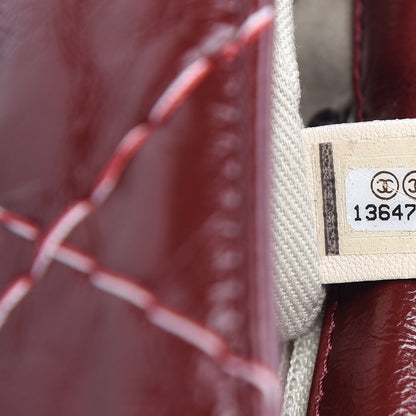 Chanel Glazed Goatskin Double Stitch Flap Red 9 of 10