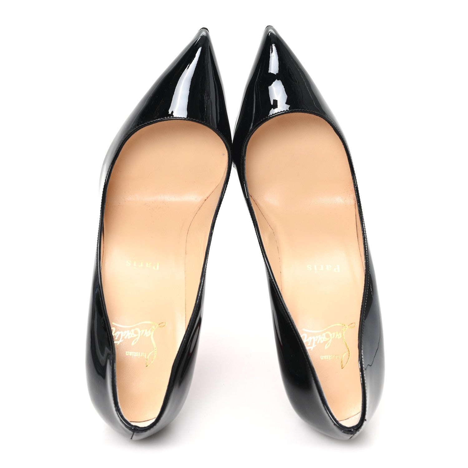 Christian Louboutin Patent Pigalle Follies 100 Pumps 37.5 Black 2 of 9