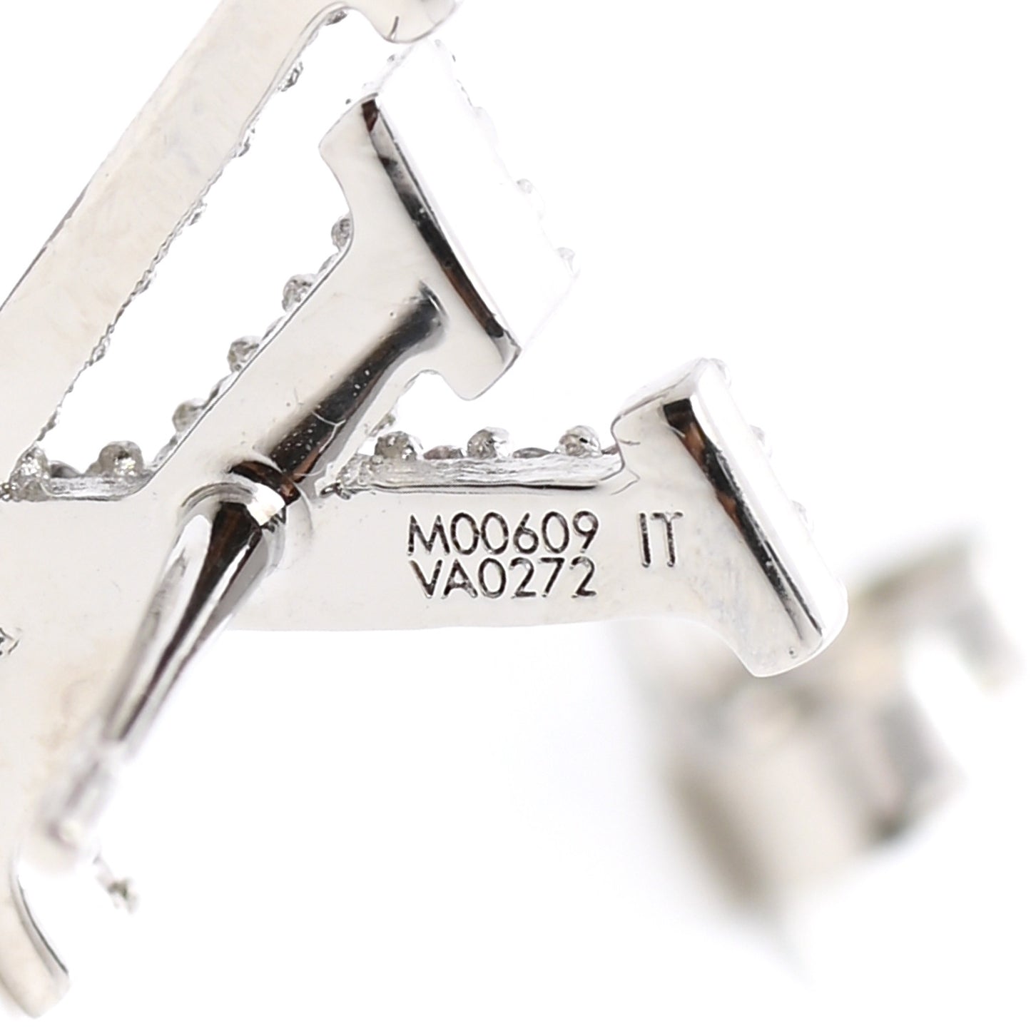 Crystal LV Iconic Earrings Silver