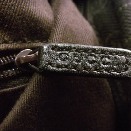 Gucci Canvas Monogram Shoulder Bag Brown 9 of 10