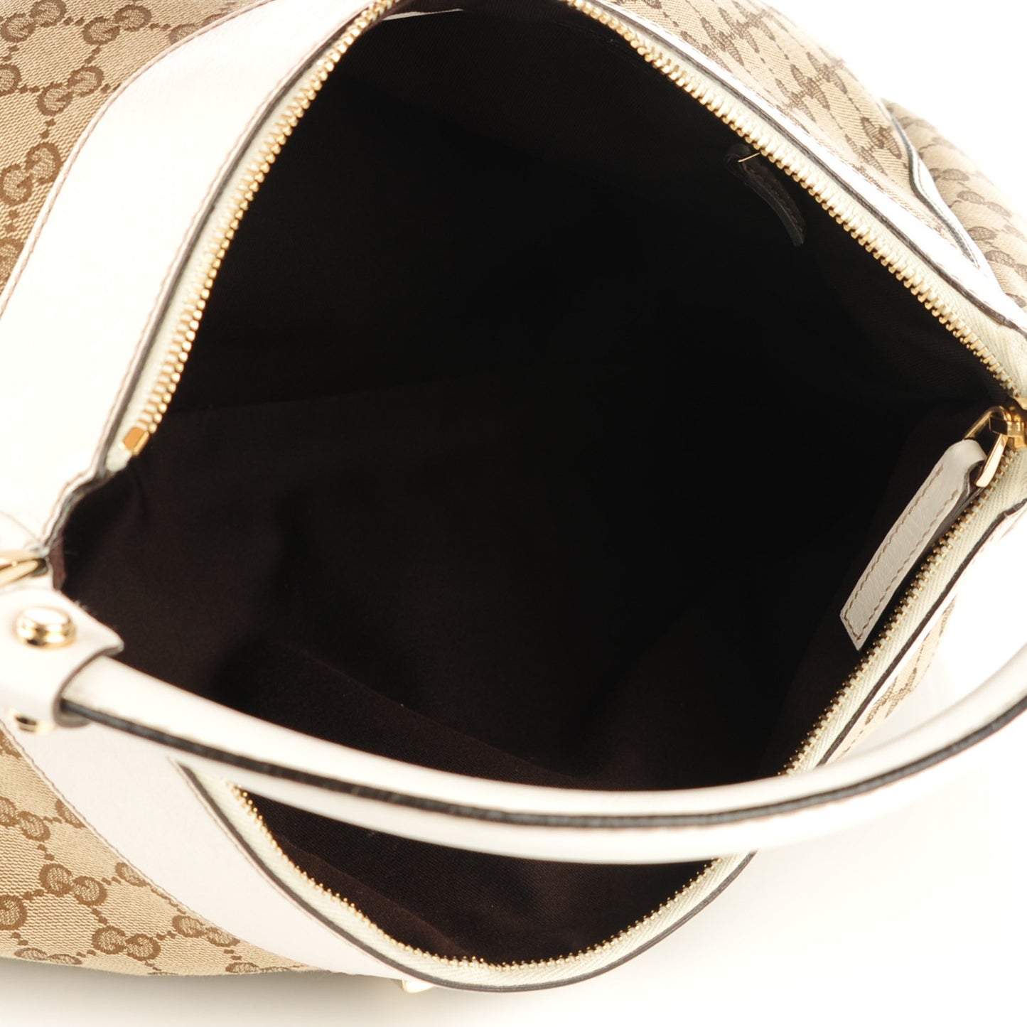 Monogram Large D Gold Hobo Off White