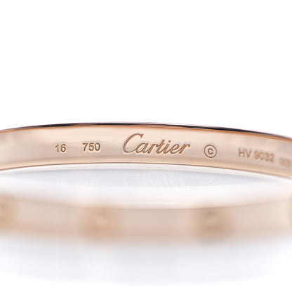 Cartier 18K Pink Gold LOVE Bracelet 16 4 of 7