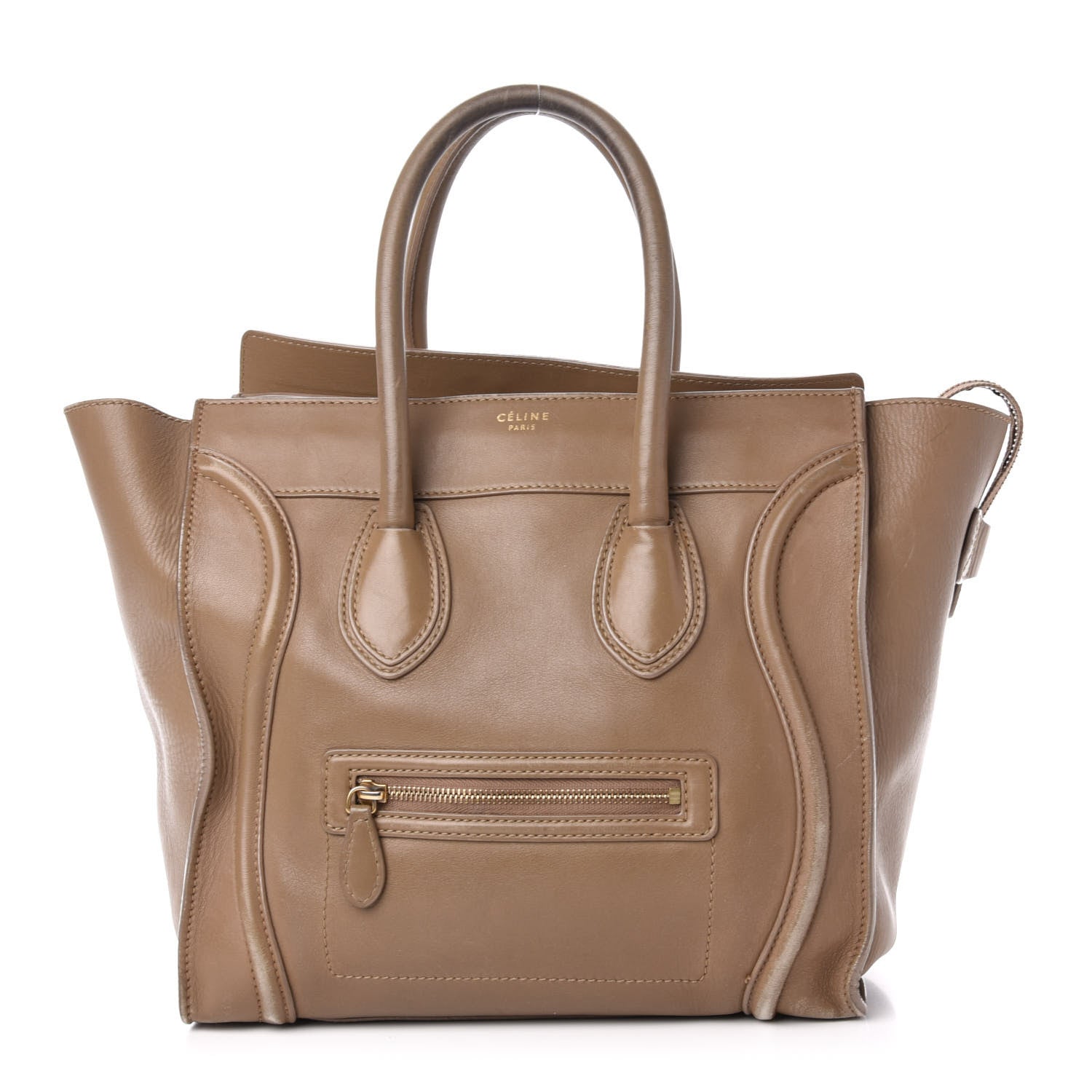Celine Smooth Calfskin Mini Luggage Camel 1 of 17