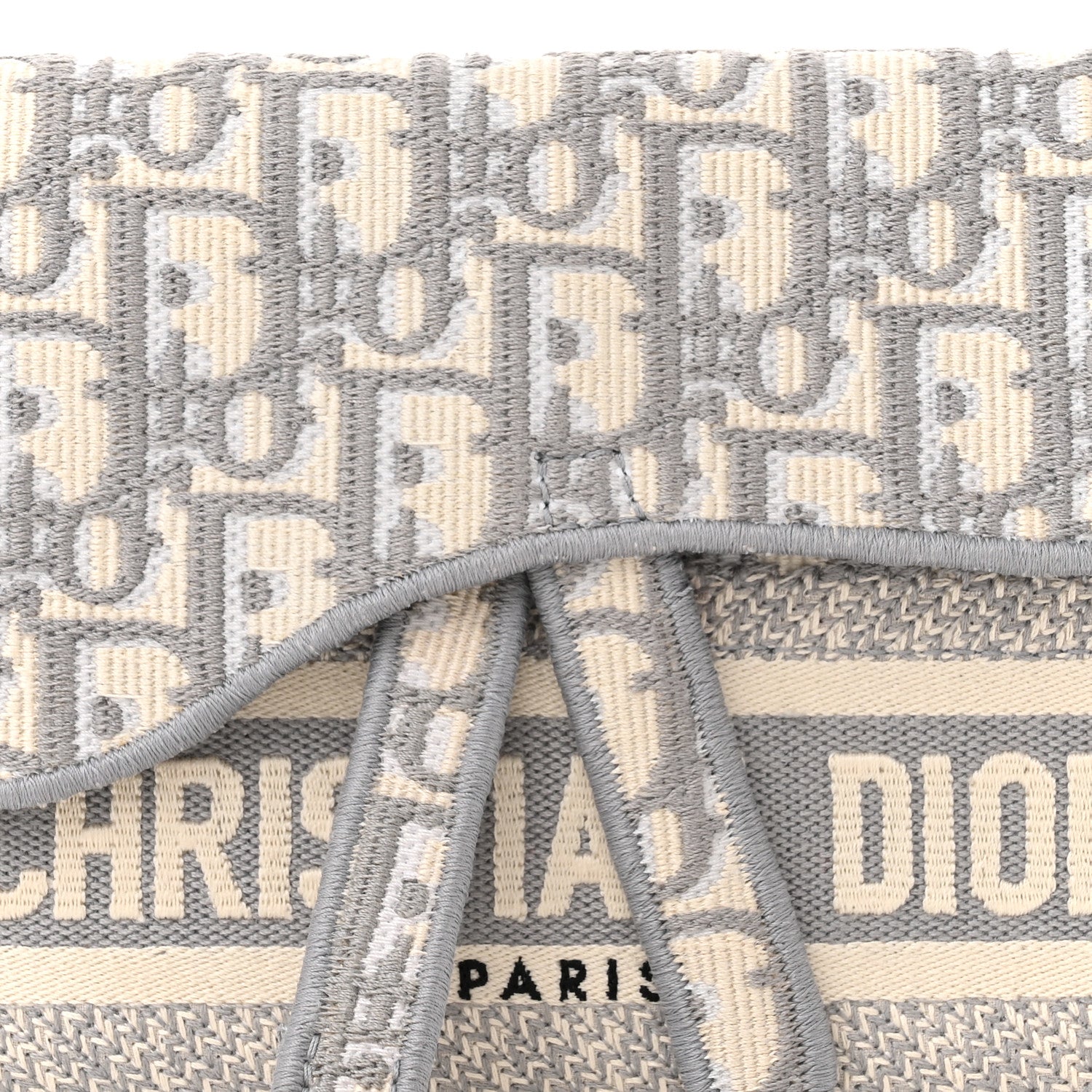 Christian Dior Oblique Slim Saddle Pouch Grey 8 of 11
