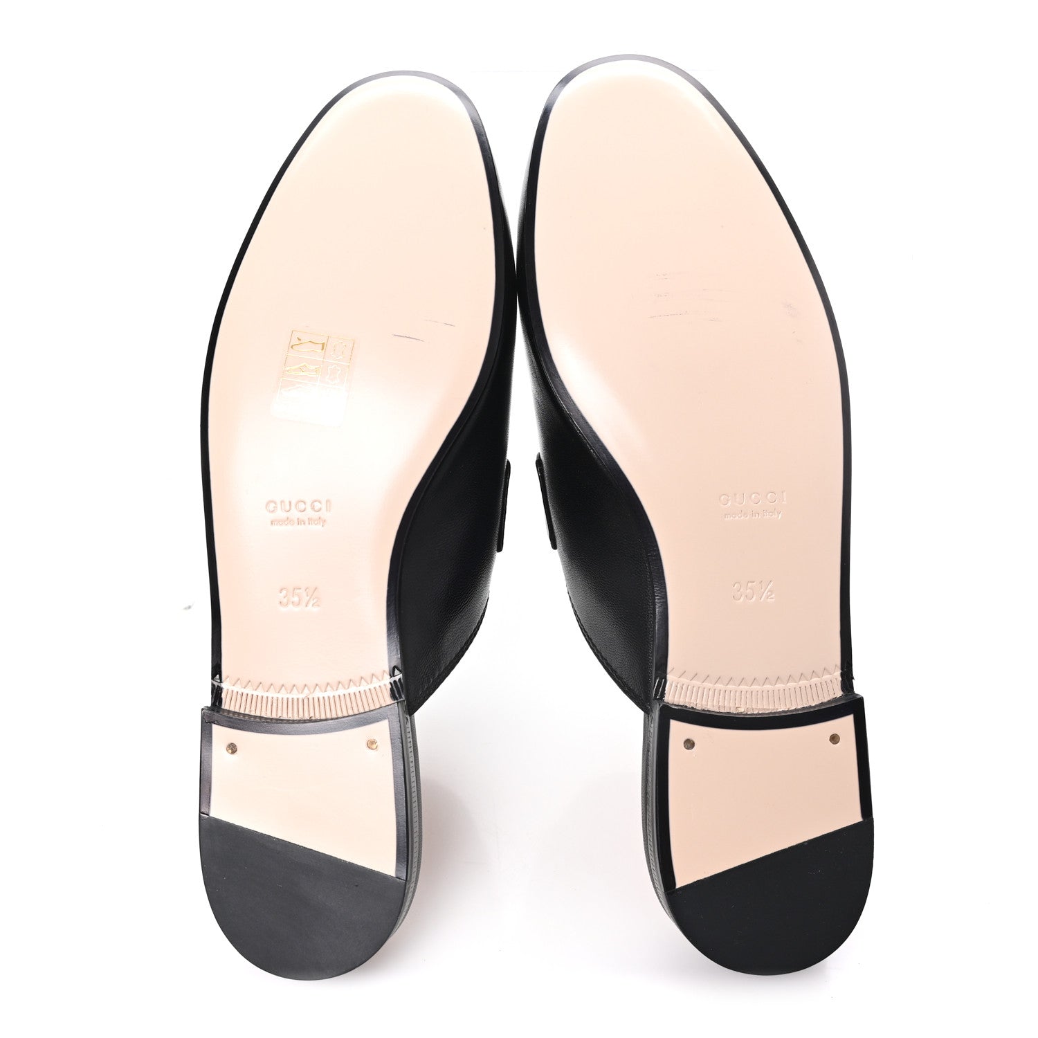 Gucci Malaga Kid Web Womens Princetown Slippers 35.5 Black 35.5 Black 6 of 9