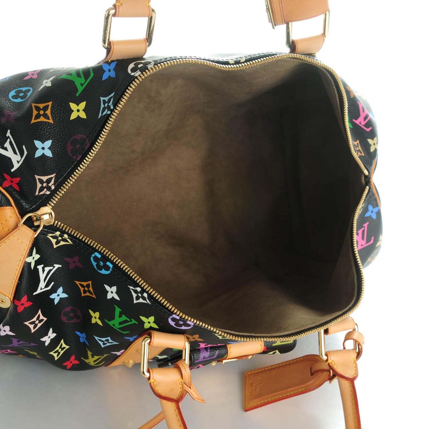 Louis Vuitton Monogram Multicolor Keepall 45 Black 6 of 8