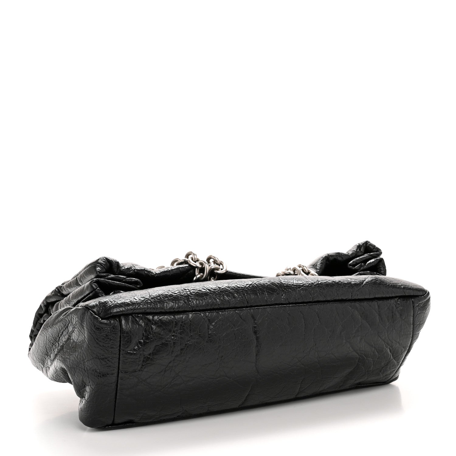 Balenciaga Arena Calfskin Small Monaco Chain Shoulder Bag Black 4 of 10