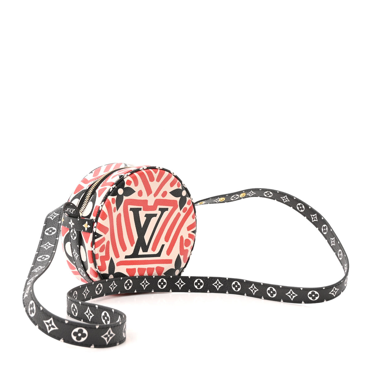 Louis Vuitton Monogram Giant Crafty Boite Chapeau Souple PM Creme Rouge Black 3 of 10