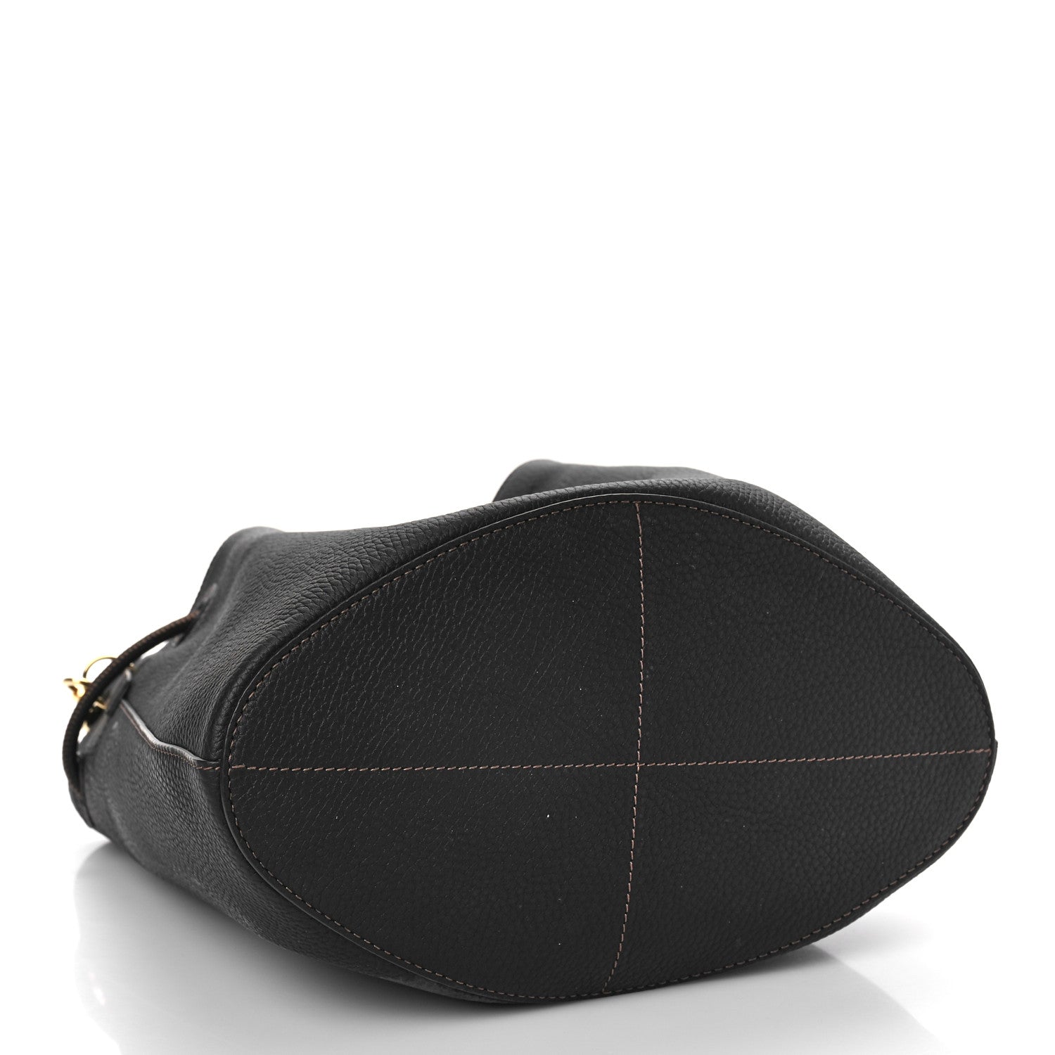 Burberry Grainy Calfskin Small TB Bucket Bag Black 4 of 8