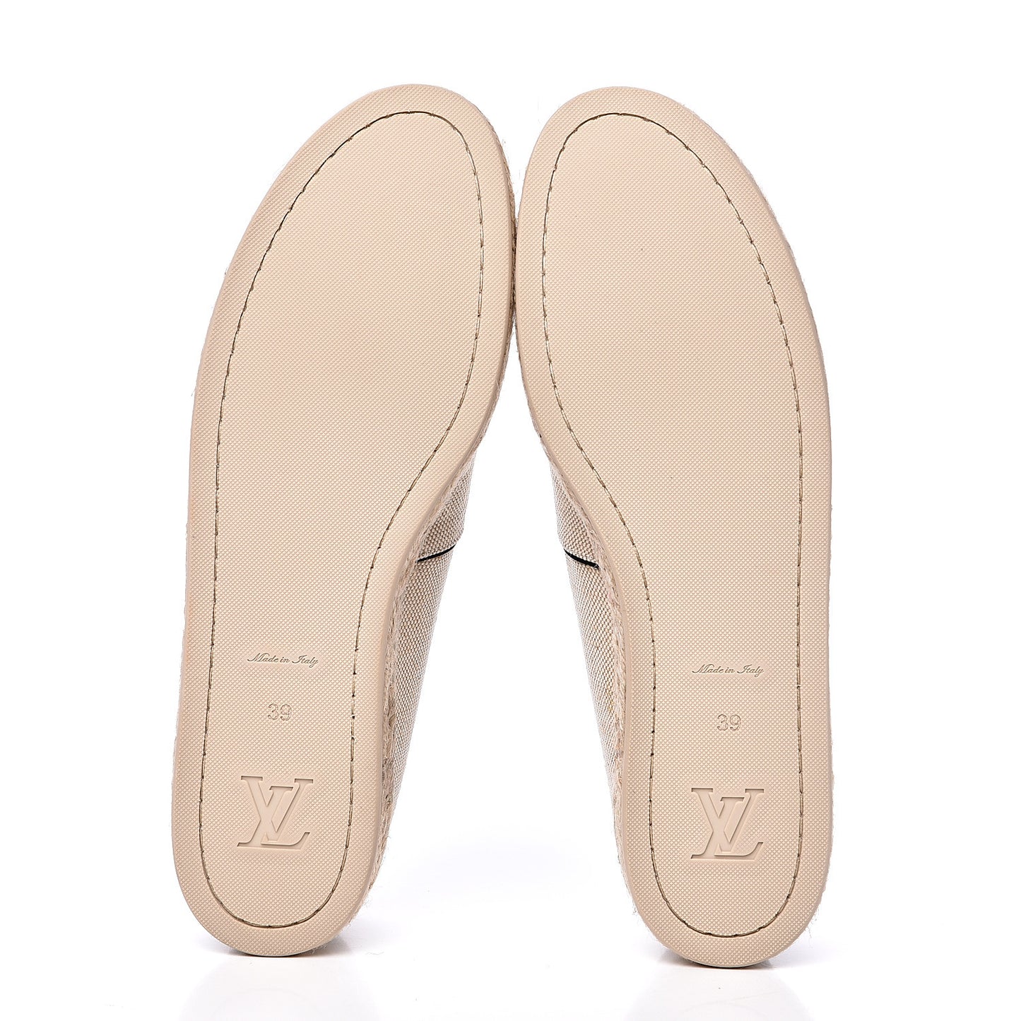 Canvas Postcard Espadrille Flats 39 Ecru