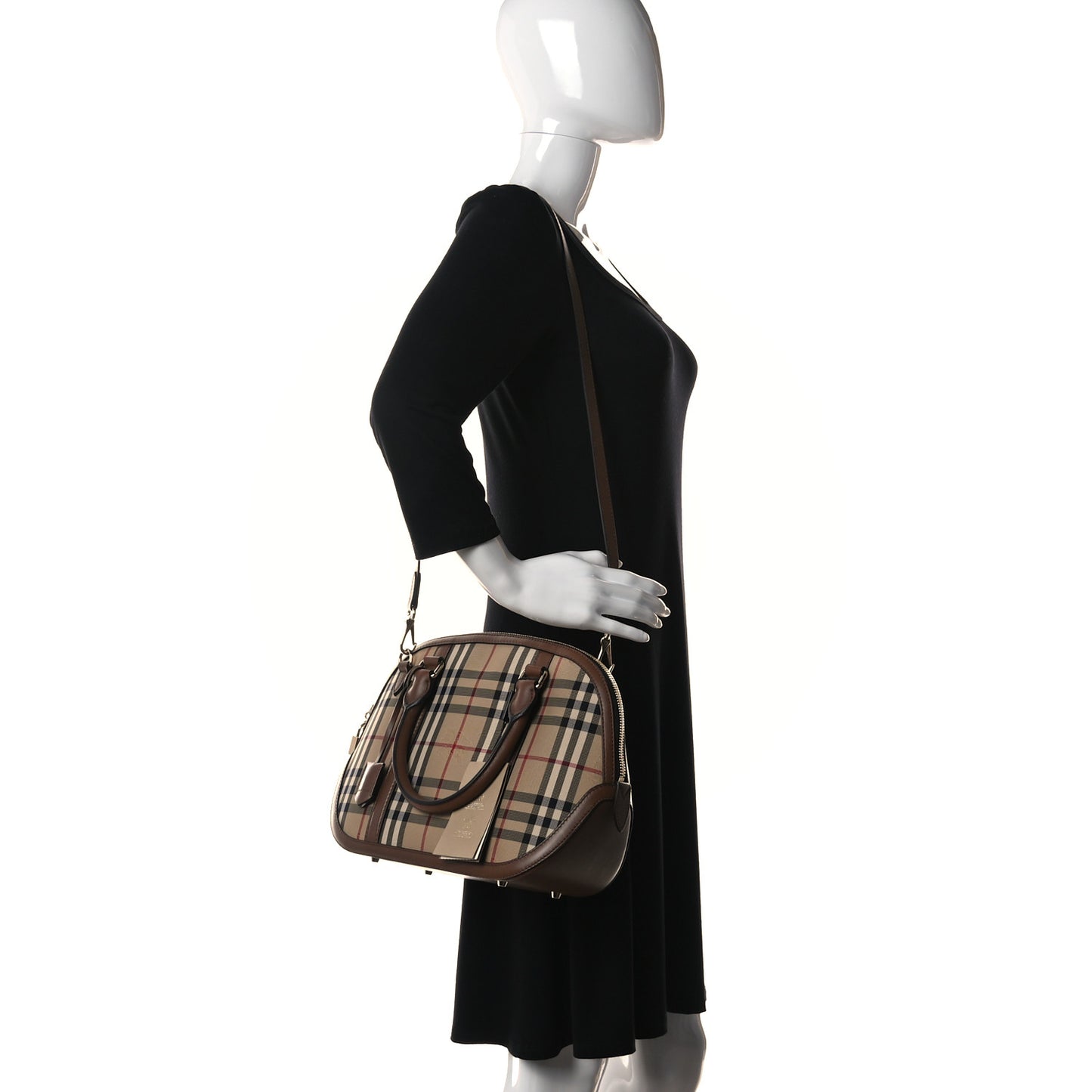 Horseferry Check Small Orchard Bowling Bag Tan