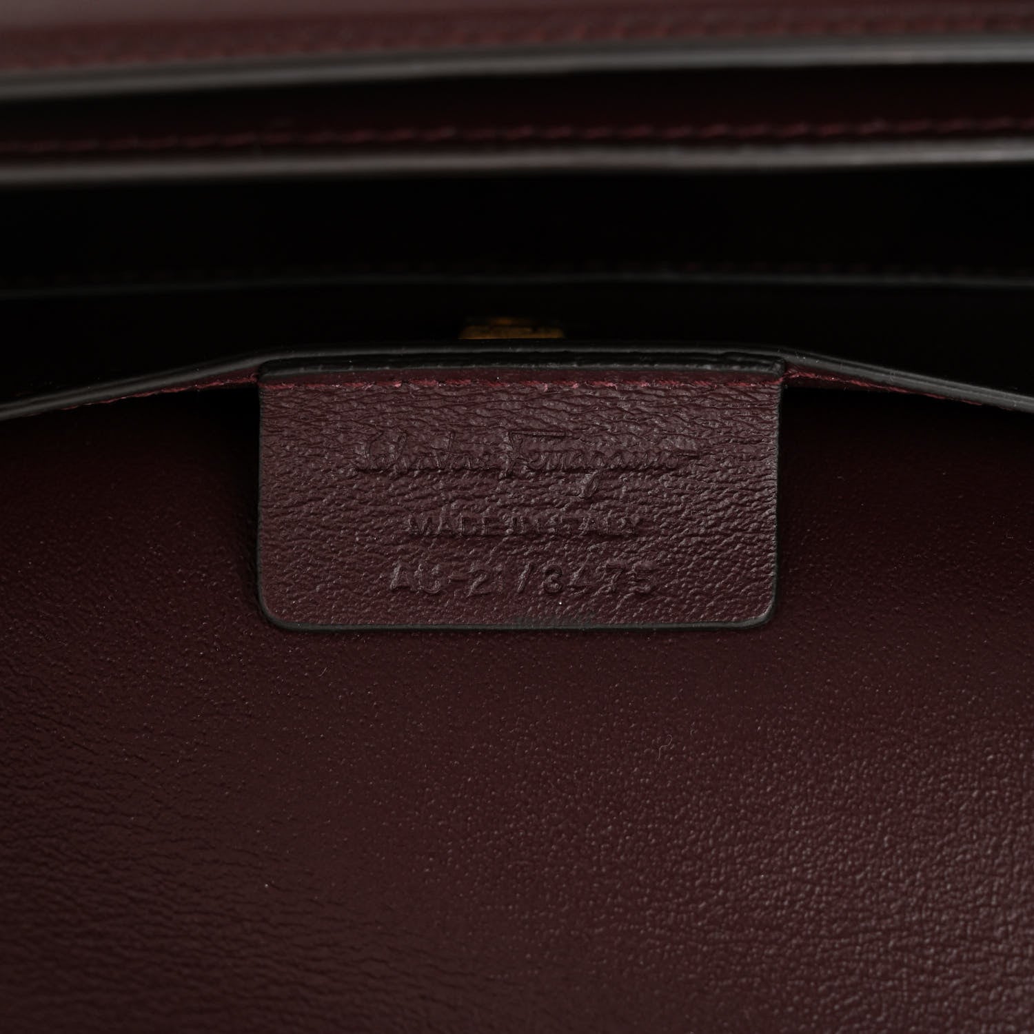 Salvatore Ferragamo Calfskin Canvas Small Trapezio Crossbody Burgundy 6 of 11
