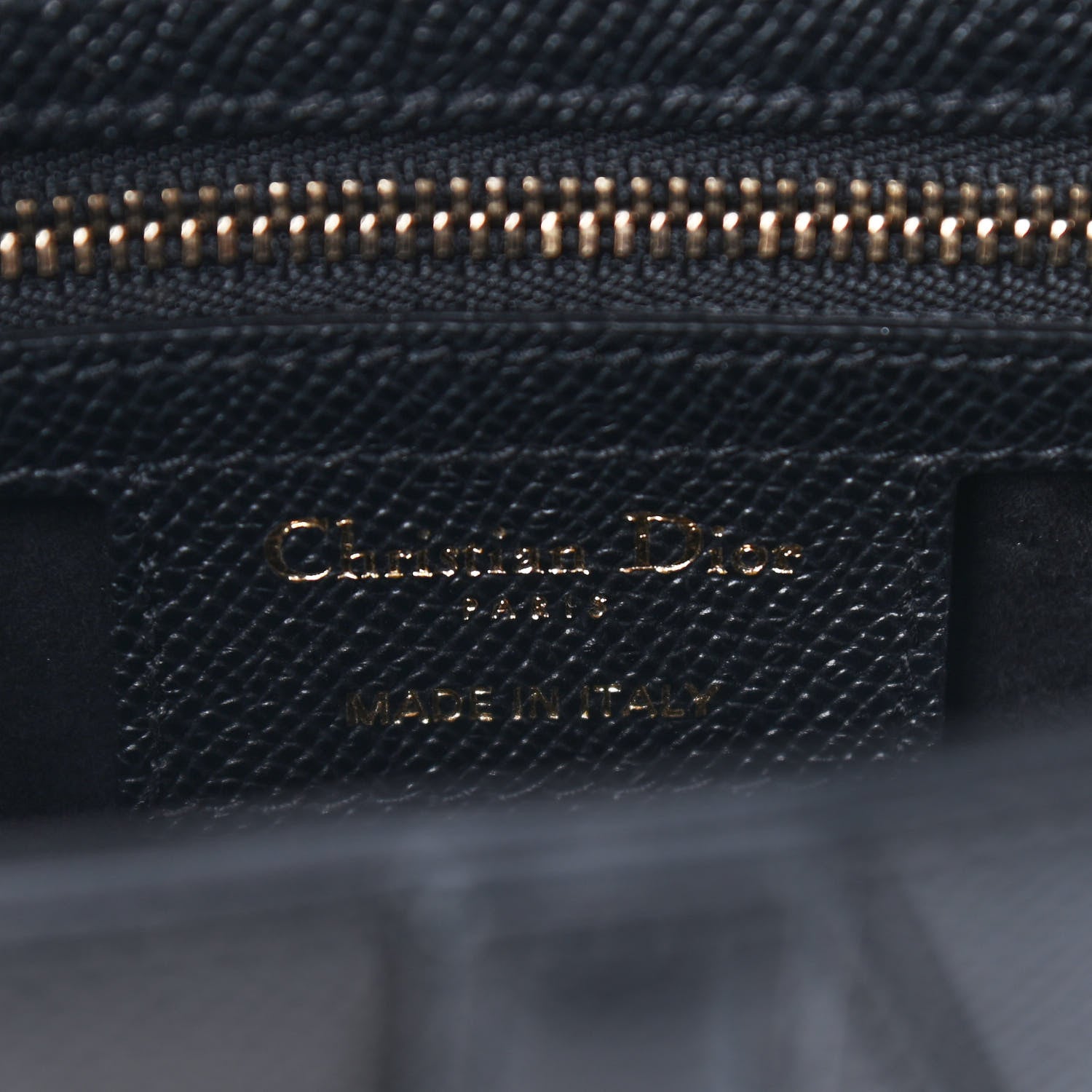 Christian Dior Grained Calfskin Saddle Bag Black 6 of 9