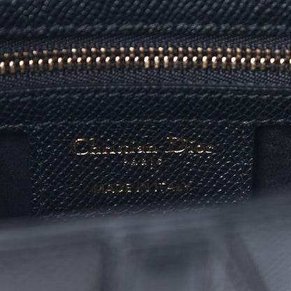 Christian Dior Grained Calfskin Saddle Bag Black 6 of 9