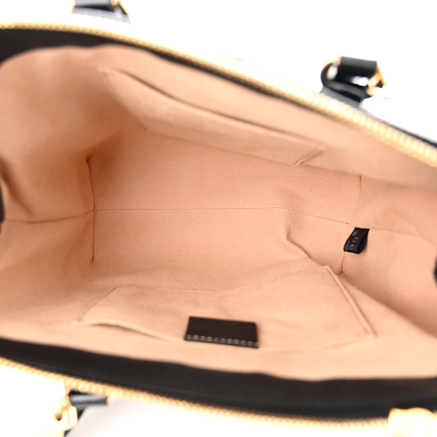 Suede Patent GG Web Small Ophidia Tote Bag Black