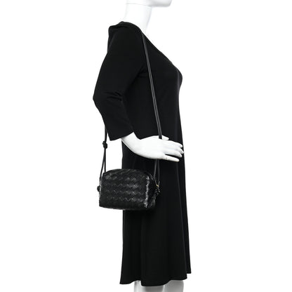 Bottega Veneta Nappa Intrecciato Mini Loop Camera Bag Black 2 of 10