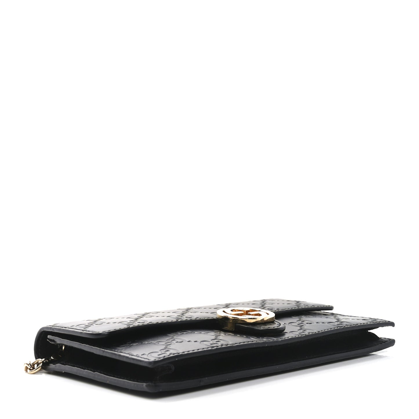 Guccissima Icon Chain Wallet Black