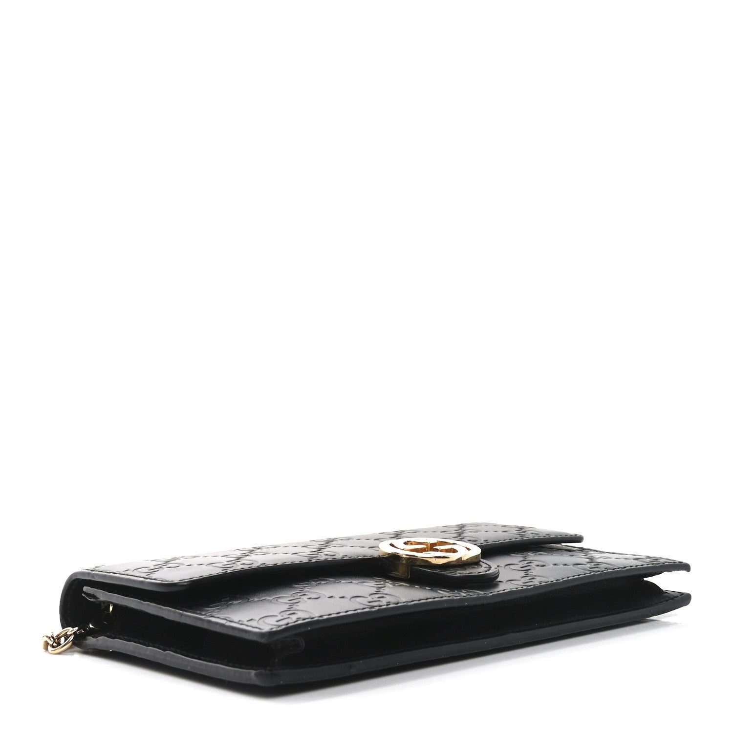 Gucci Guccissima Icon Chain Wallet Black 4 of 10