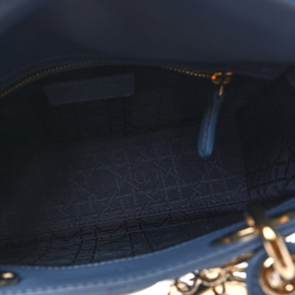 Christian Dior Lambskin Cannage Small My ABCDior Lady Dior Denim Blue 5 of 11