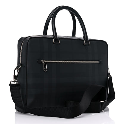 Burberry London Check Ainsworth Briefcase Dark Charcoal 3 of 8