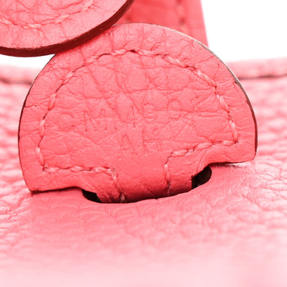 Hermes Taurillon Clemence Amazone Evelyne TPM Rose Azalee Rouge Pivoine 7 of 12