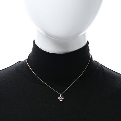 Tiffany Platinum 18K Rose Gold Diamond Schlumberger Lynn Pendant Necklace 2 of 5