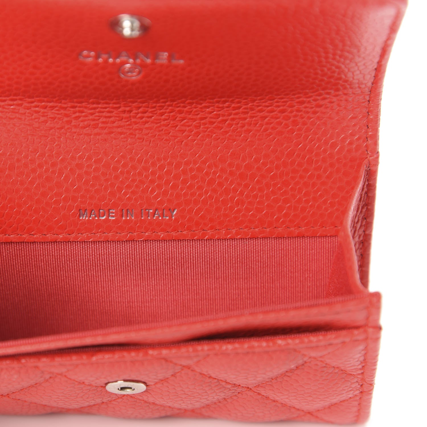 Chanel Caviar Quilted Incognito Flap Card Holder Red 7 of 10