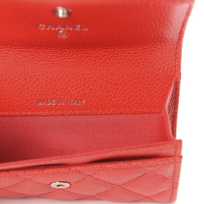 Chanel Caviar Quilted Incognito Flap Card Holder Red 7 of 10