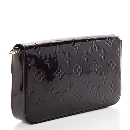 Louis Vuitton Vernis Pochette Felicie Chain Wallet Amarante 3 of 8