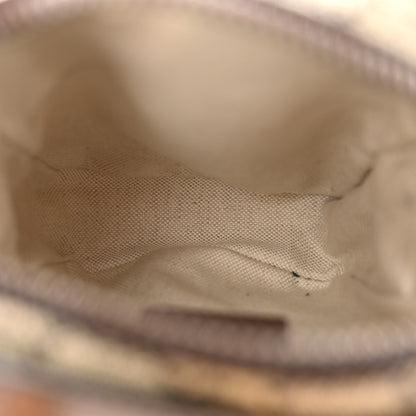 Gucci GG Supreme Monogram Mini Neo Vintage Double Zip Messenger Bag Beige New Acero Crop 5 of 10