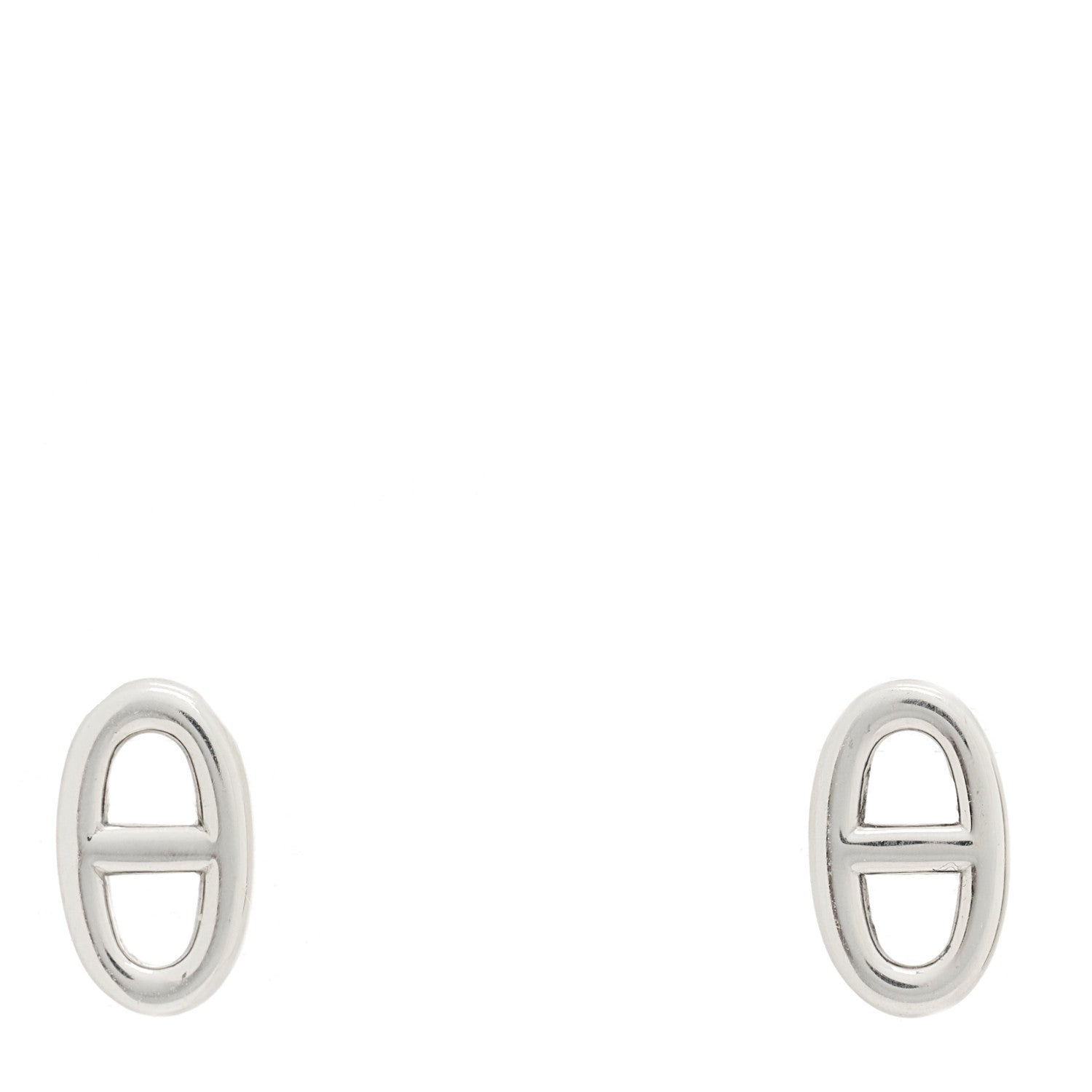 Hermes Sterling Silver TPM Farandole Earrings 1 of 5