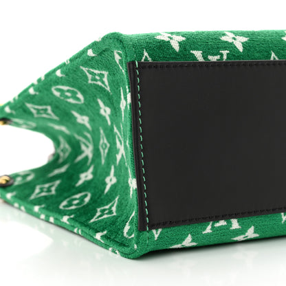 Louis Vuitton Jacquard Velvet Monogram Onthego PM Green 8 of 9