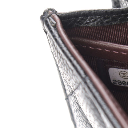 Chanel Caviar Quilted Large Gusset Flap Wallet Black 8 of 9