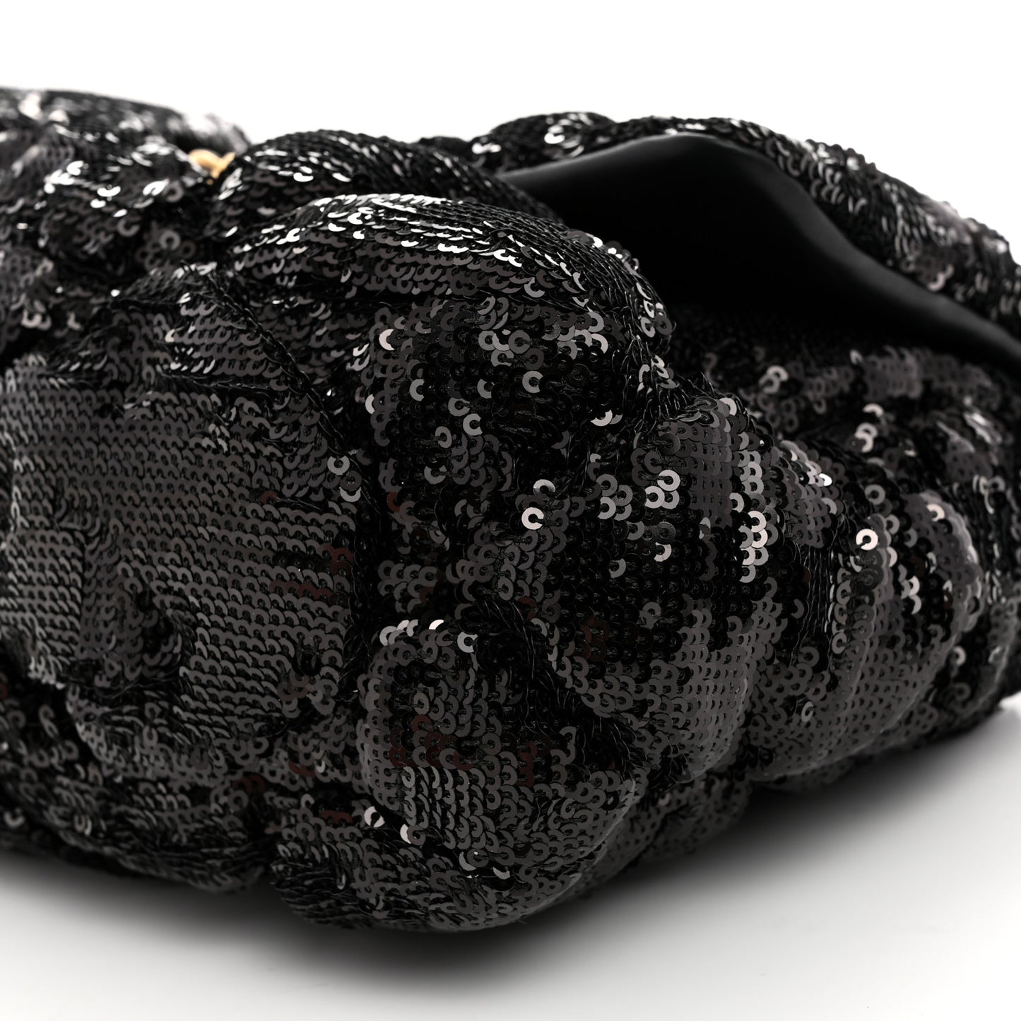 Sequin Quilted Medium Chanel 19 Flap Black