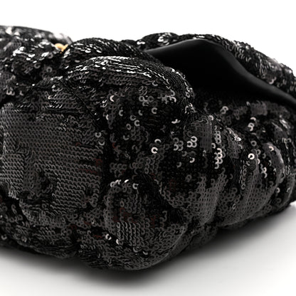 Chanel Sequin Quilted Medium Chanel 19 Flap Black 10 of 10