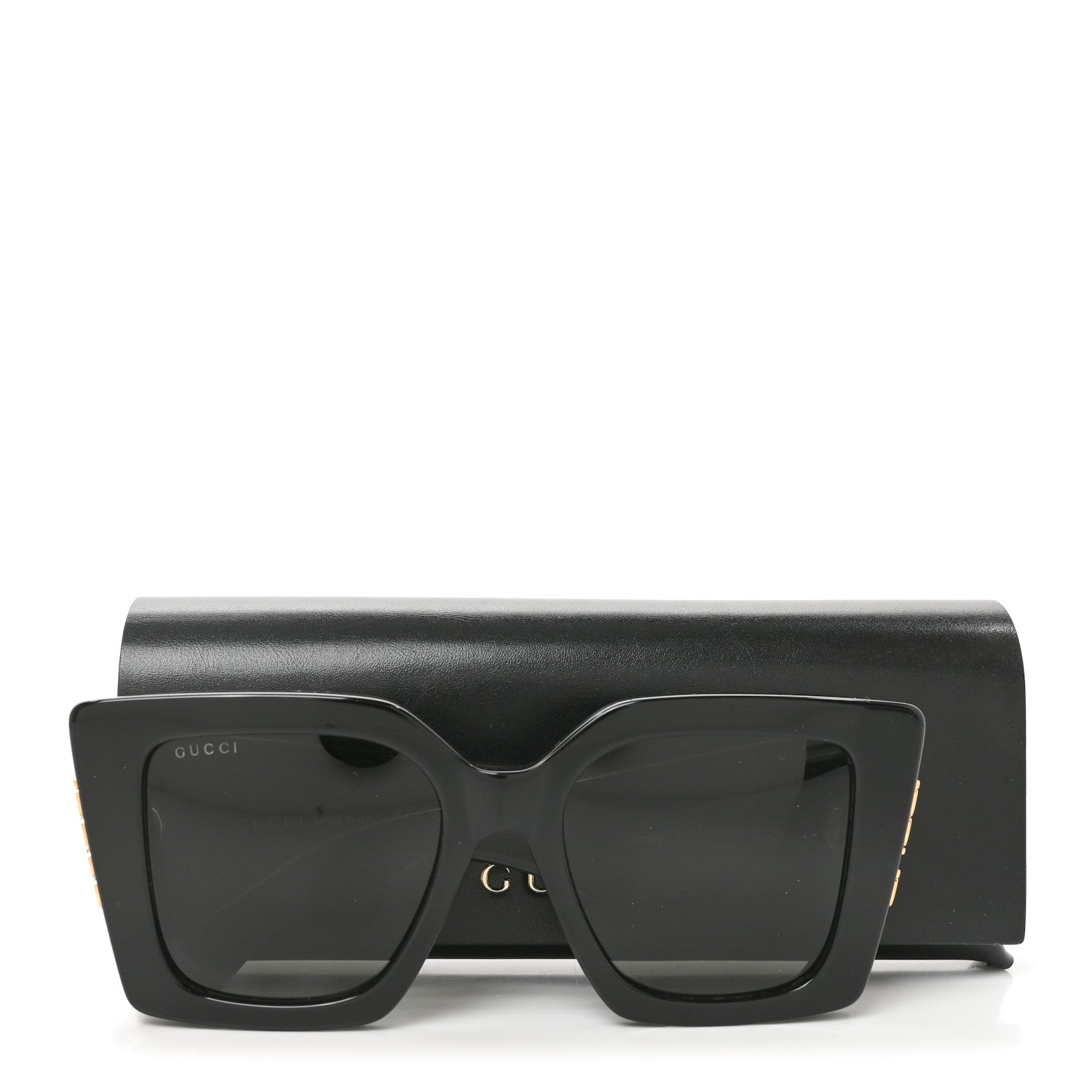 Gucci Acetate Square Frame Sunglasses GG2039S Black 7 of 7